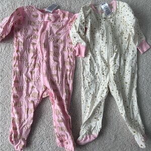 Two Baby Zipper One Pieces